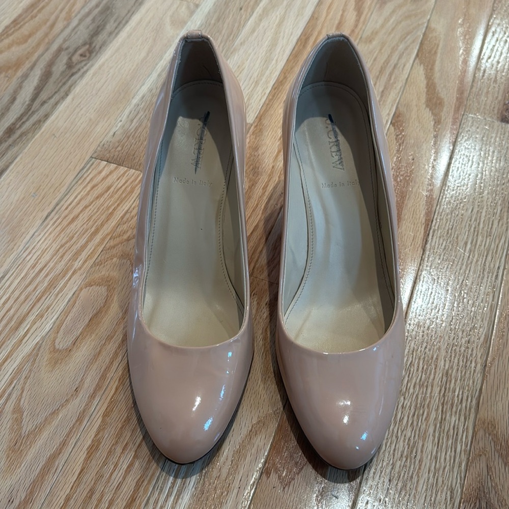 Jcrew tan leather wedges, size 10